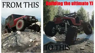 SnowRunner - I Turned a Regular YJ Into a Massive Rock Crawler on 54s