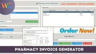 Pharmacy Invoice Generator in Python | Tkinter Billing System with Excel, PDF & Thermal Print