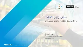 TAM Lab 044 - vRealize Orchestrator Deep Dive