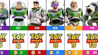 Buzz Lightyear’s Evolution & Age Timeline ( 1995 – 2065 )