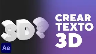 Como CREAR TEXTO 3D en AFTER EFFECTS ✅