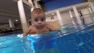 Swimming Cute Baby GoPro Hero4 Black