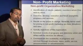Principles of Marketing Lectures - Non Profit Organisation Marketing