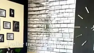 Diy wallpaper using Dollar tree foam boards