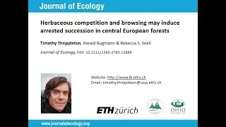 TImothy Thrippleton - Arrested succession in central European forests
