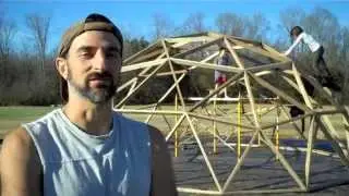 BUILDING A WOODEN GEODESIC DOME - PART 6 - ASSEMBLY IS COMPLETE