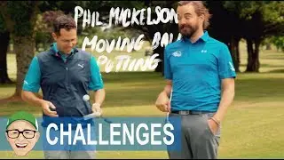 PHIL MICKELSON PUTTING A MOVING BALL