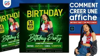 How to create a professional birthday poster in Photoshop