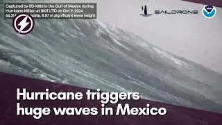 Hurricane Milton triggers huge waves in Gulf of Mexico