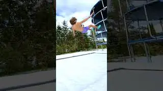 TRAMPOLIN vs SCHNEE!