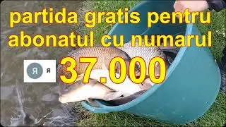 ABONATUL 37.000 a castigat PARTIDA GRATUITA de #pescuit de ZI pe Lacul Boteni 1. Fir Intis !!!