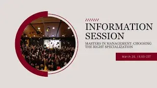 Information Session - Master in Management