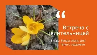 Встреча с целительницей: Елена Зуева дает открытый сеанс для твоего здоровья