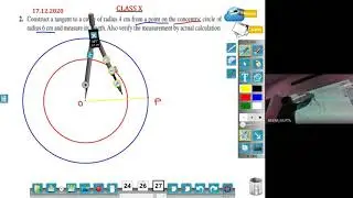 Class 10 |  NCERT EX 11.2 | Q 2 | Construction |  Construction of Tangents