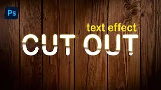 sliced text effect in photoshop2020