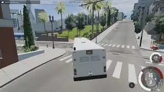 Fun with a bus in BeamNG.drive