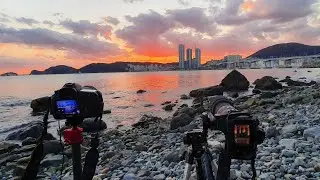 [DSLR포토] #장노출 #일몰사진 및 야경 사진 #nd필터 #남항대교 #송도해수욕장