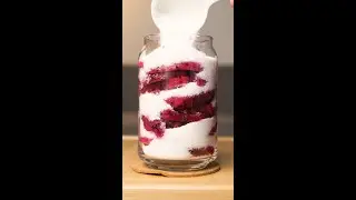 Leaving Dragon Fruit in Sugar for 2 Weeks