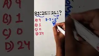 Reasoning Classes by #Simplifiedstudyofficial  #analogy #number
