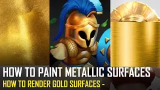 How to paint metallic and gold surfaces -- whats the secret?