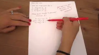 Solving Systems: 3 Equations with 3 Unknown variables