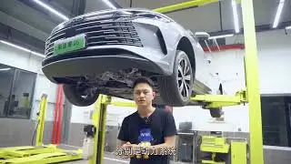 You guys want us to lift the exact BYD Seal 05 DMI up to inspect the chassis.. Here it is !!