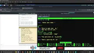 Linux Bash .Input and Variable