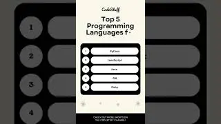Top 5 Programming Languages for Beginners #shorts