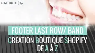 Réglages Footer Last Row & Footer Band du thème Fastlane - Footer Shopify