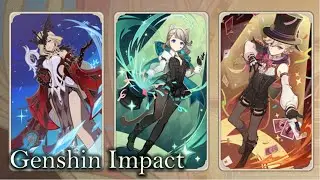 Fatui In Action lynette with lyney and signora deck | TCG Genshin Impact