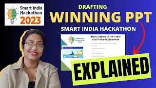 How to make Winning PPT for Smart India Hackathon  2023 |  #smartindiahackathon #sih2023 #ppt #sih