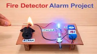 fire detector alarm working model science project - diy - simple and easy | howtofunda