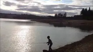 Premier brochet pris par Cédric à la ganguise