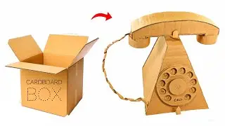How To Make Telephone With Cardboard Craft Ideas Cardboard Telephone DIY