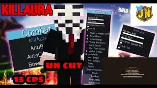 Minecraft hacker client vs cracked bed wars server UNCUT