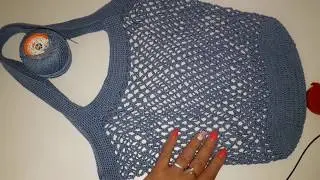 HOW TO CROCHET A STRING BAG. A string bag with an oval bottom