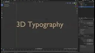 Работа с 3D-текстом в блендере