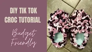 HOW TO: DIY VIRAL TIK TOK YARN CROC TUTORIAL/ BUDGET FRIENDLY#diy #diycrafts #craftsathome