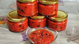 Базиликовый соус на зиму!!! Для пиццы как в пиццерии!!!🍅🍕