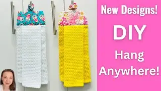 Looped Hanging Tea Towel  - DIY Easy Last Minute Gift