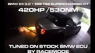 BMW Z4 3.0i E85 M54B30 SUPERCHARGER ESS TS2 16PSI TUNED BY RACEMODE 420HP/530NM DRAGY 100-200
