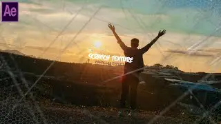 How to create slideshow in Afer Effects Tutorial Scratch Texture Parallax Effect Slideshow