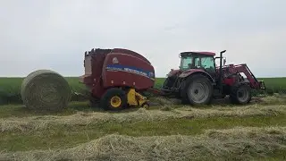 Makin Some Nice Big Round Bales!!