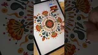 Symmetry drawing in Procreate 