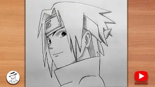 How to Draw Sasuke | Easy Anime Sketch | Naruto drawing | Step by Step