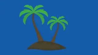 palm Tree Blue Screen 1 - Green Screen Footage