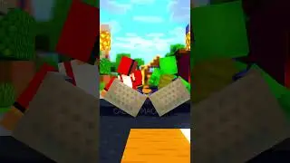 Minecart Race - JJ vs Mikey in Minecraft #shorts