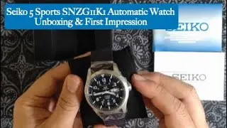 Seiko 5 Sports SNZG11K1 Unboxing & Kesan Pertama
