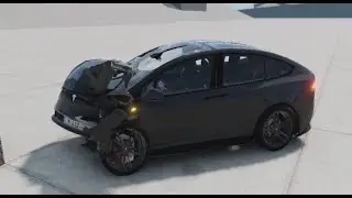Краш-тест (Tesla Model X Plaid Performance) В BeamNG.Dive №16