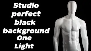 Tips for getting a clean black background One light setup Studio photography